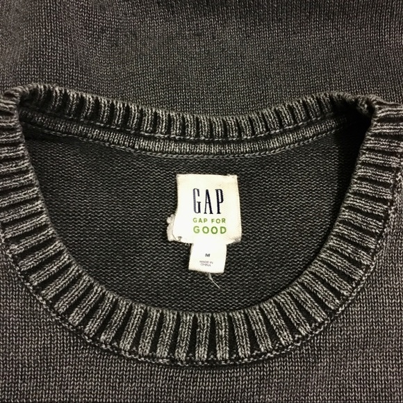 GAP Cotton Pullover Crewneck Sweater - Grey (M) - Picture 4 of 6